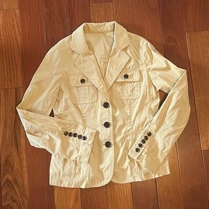 Trench coat jacket in tan